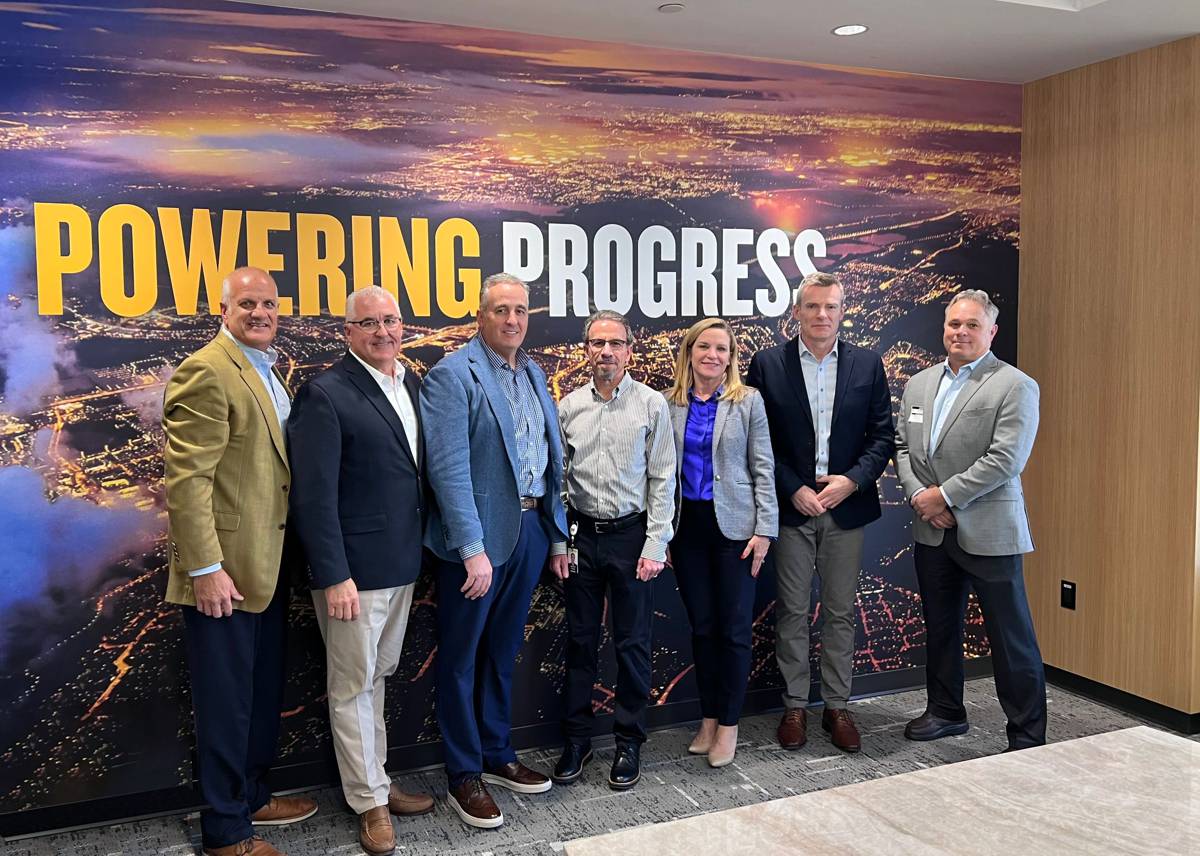 Executives from CRH meet with Caterpillar CEO Jim Umpleby and Group President Denise Johnson at the company’s headquarters in Irving, Texas, USA.