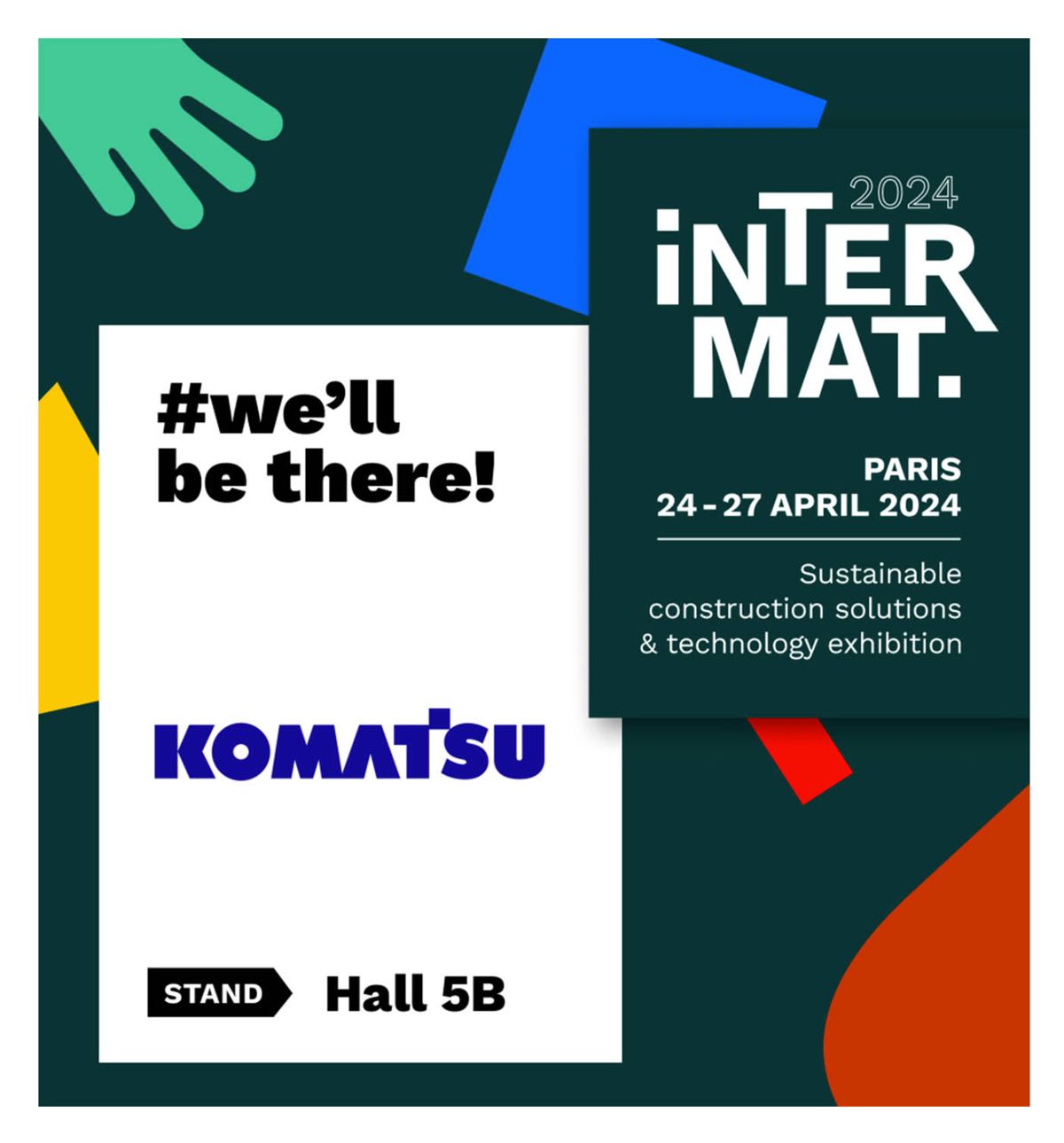 Komatsu safety, electrification, and connectivity at Intermat 2024