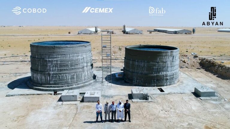 In-situ 3D Printed Water Tanks use 25 percent less material
