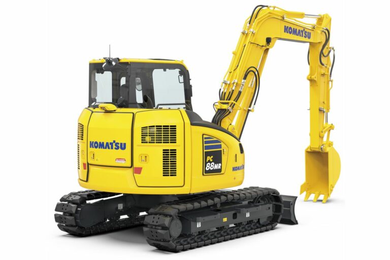 Updated Komatsu PC88MR-11 Midi Excavator set for Intermat 2024