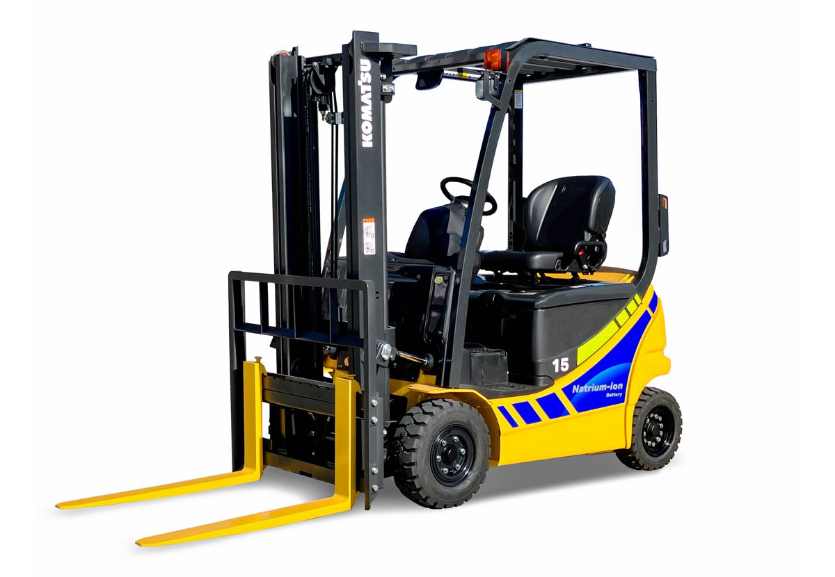 Komatsu Proof-of-Concept Electric Forklift powered by Sodium-Ion Batteries