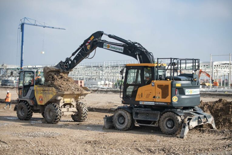 PD Developments expands fleet with Hyundai HW150A CR Wheeled Excavator