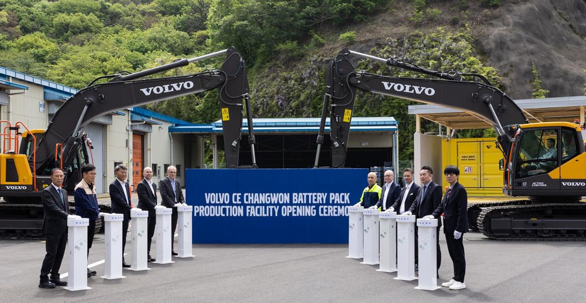Inauguration of the new battery facility at Volvo CE Changwon