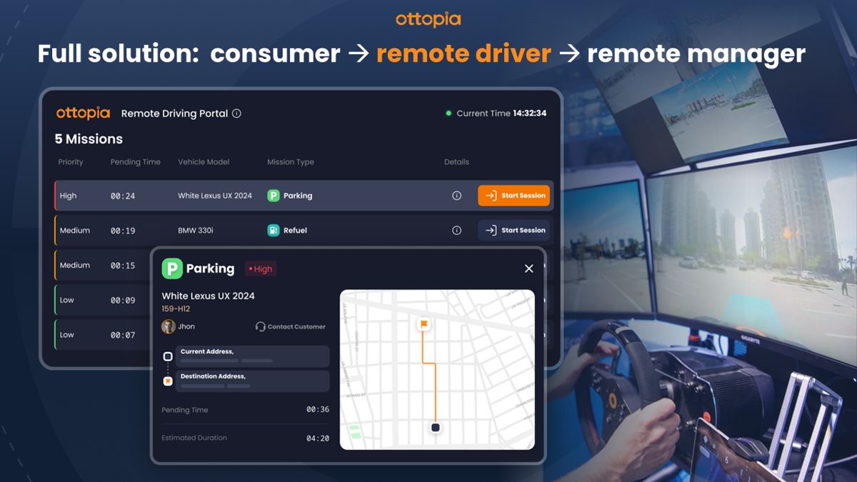 Ottopia announces World's First AI Remote Driving Platform