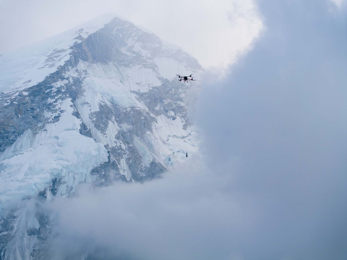 DJI celebrates the first Drone Delivery Flight on Mount Everest
