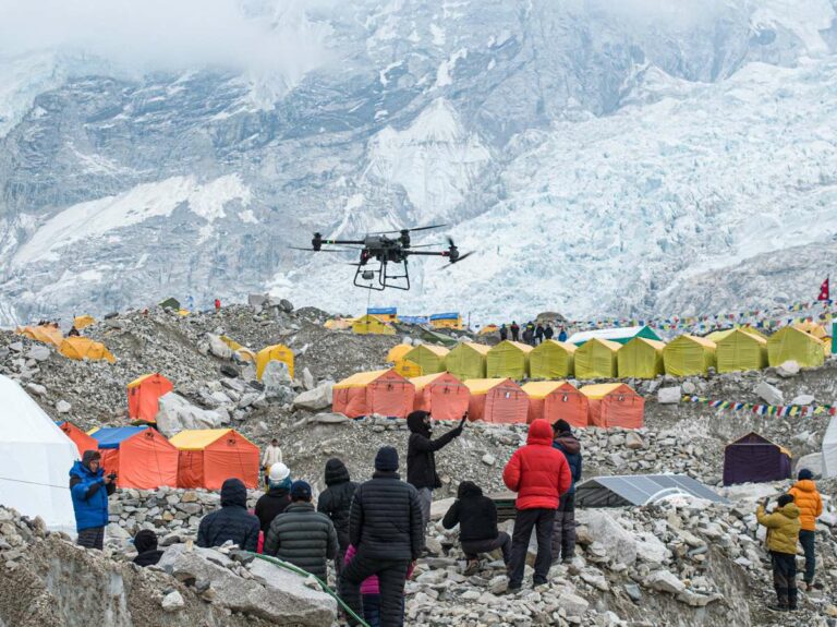 DJI celebrates the first Drone Delivery Flight on Mount Everest