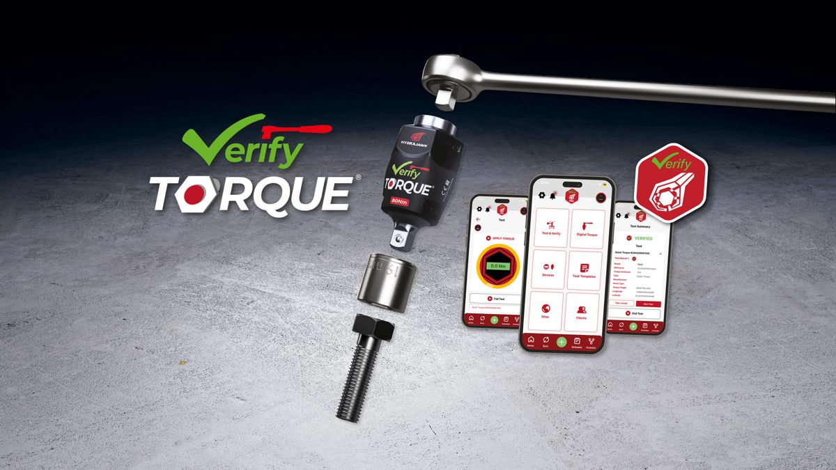 Hydrajaws launches Smart Bluetooth Enabled Torque Wrench Adaptor