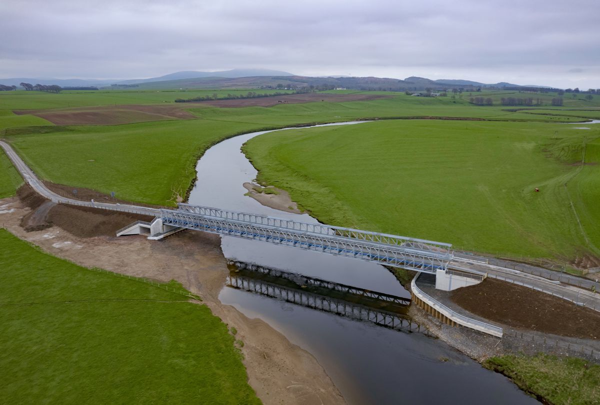 Acrow long-span Mabey Delta Bridge installed in South Lanarkshire