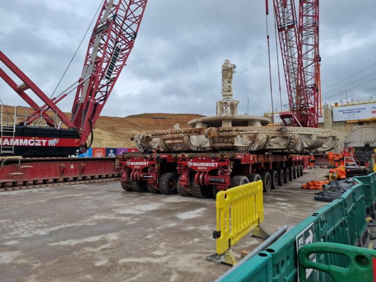 Mammoet rises to the challenge of Dismantling HS2 Tunnel Boring Machines