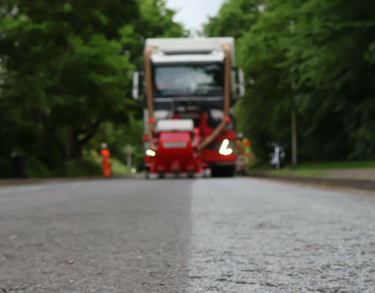Road Surface Retexturing boosts Road Safety in West Berkshire