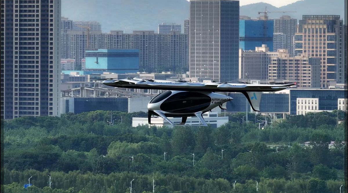 AutoFlight Electric Air Taxi celebrates maiden flight across the Yangtze River