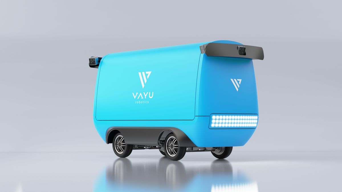 Delivery Robot powered by AI Foundation Model released by Vayu Robotics