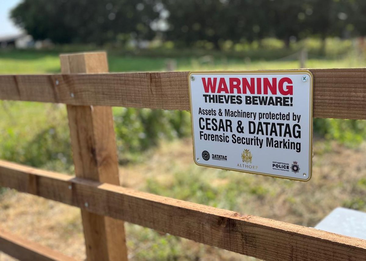 Althorp Estate teams up with CESAR and Datatag to battle Rural Crime