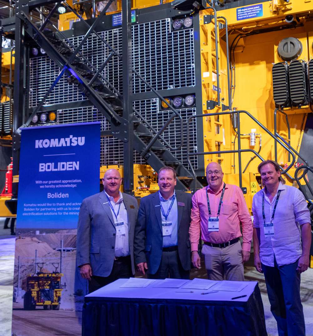 Boliden and Komatsu Champion Zero-Emission Mining