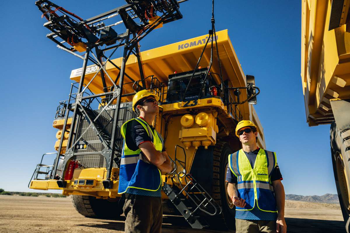 F1 Drivers take Giant Komatsu Mining Machines for a Spin