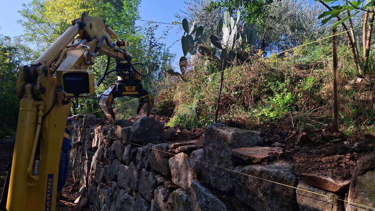 The Modern Revival of Dry Stone Walling with MB Crusher Attachments