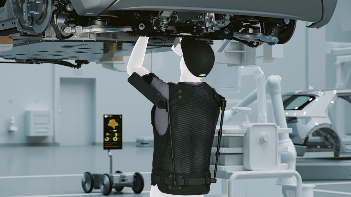 Hyundai and Kia Unveil the X-ble Shoulder Wearable Robot