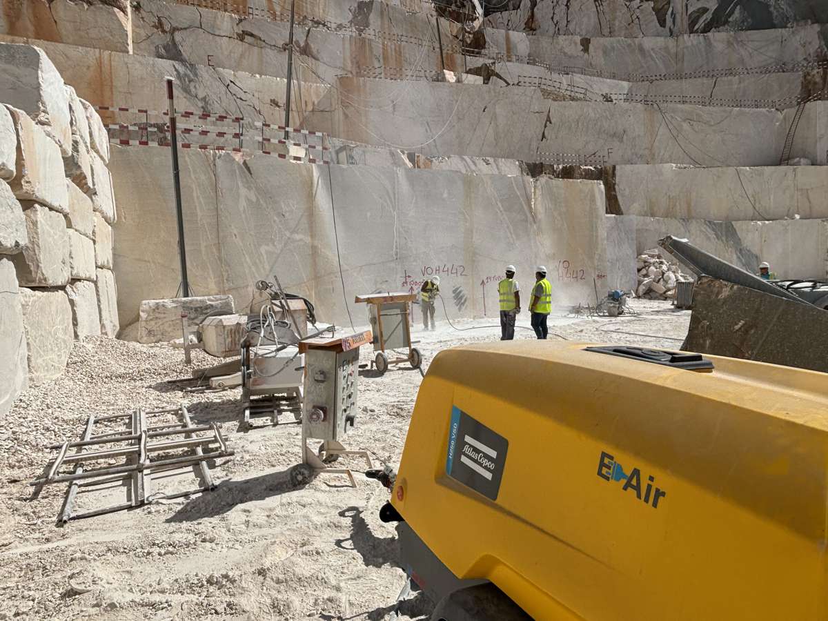 Atlas Copco Electric E-Air Compressors Powering Portugal's Marble Industry