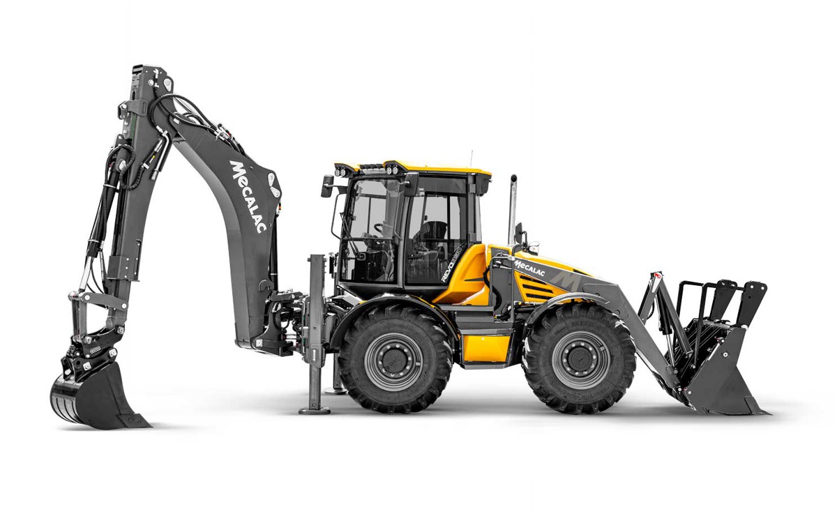 Mecalac to unveil their Fully Rotating Cab Backhoe Loader at bauma