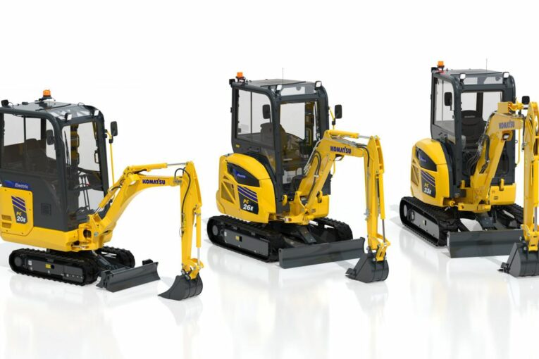 Komatsu Charges Ahead with Trio of New Electric Mini Excavators at bauma