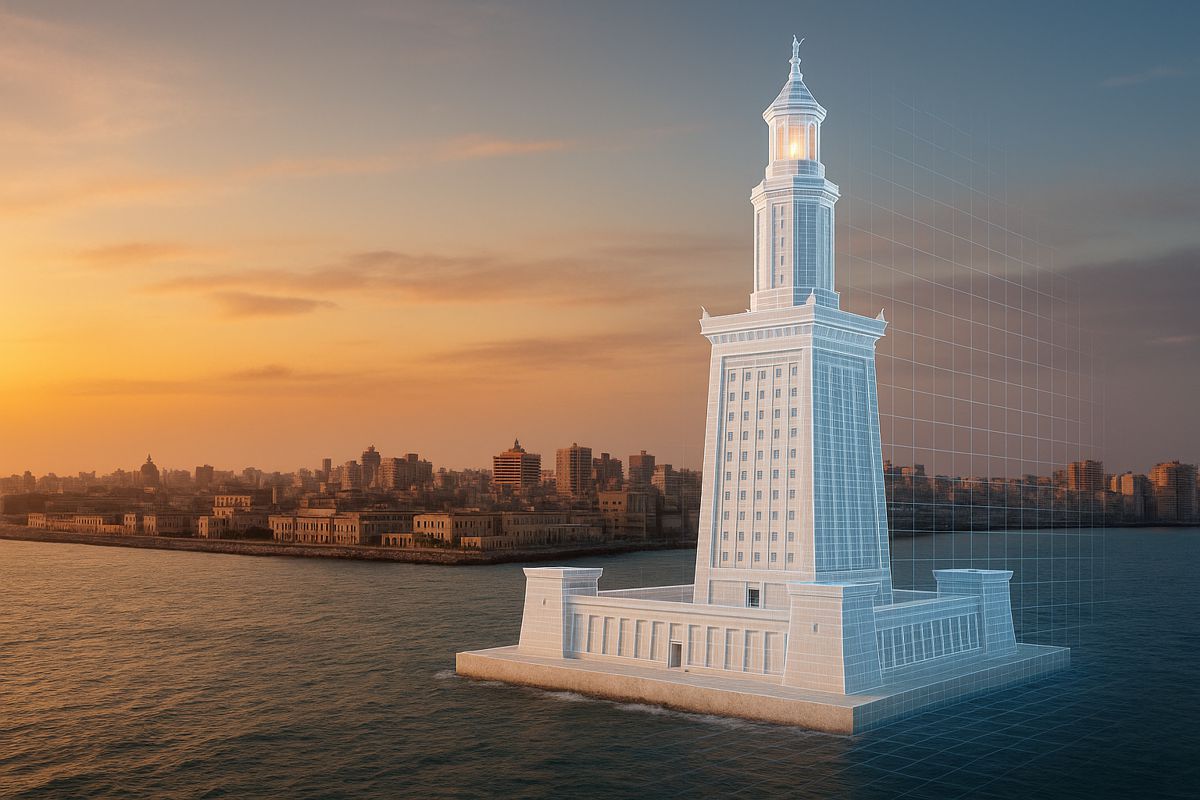 Fabled Lighthouse Of Alexandria Rises From The Depths Into A Digital Fabled Lighthouse Of Alexandria Rises From The Depths Into A Digital