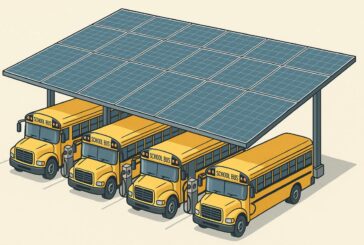 Solar-Powered Charging Innovation for Electric School Buses in California