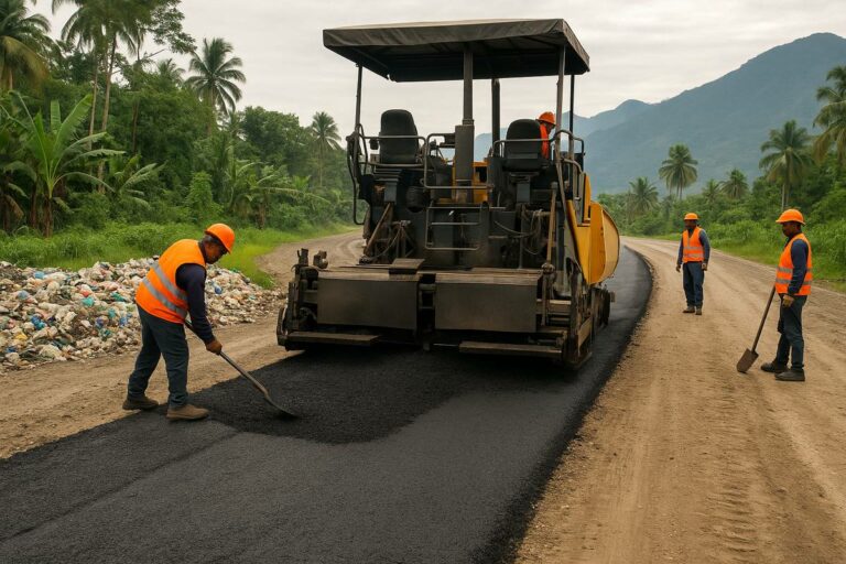 Recycled Plastics are Reshaping Papua New Guinea’s Roads