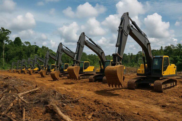 Powering Plantation Success in Sorong with 25 Volvo EC210 Excavators