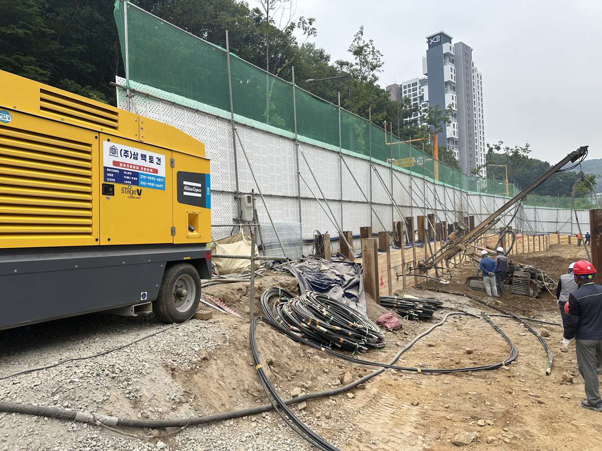 How Atlas Copco's X28 Speeds Up Urban Slope Reinforcement in South Korea