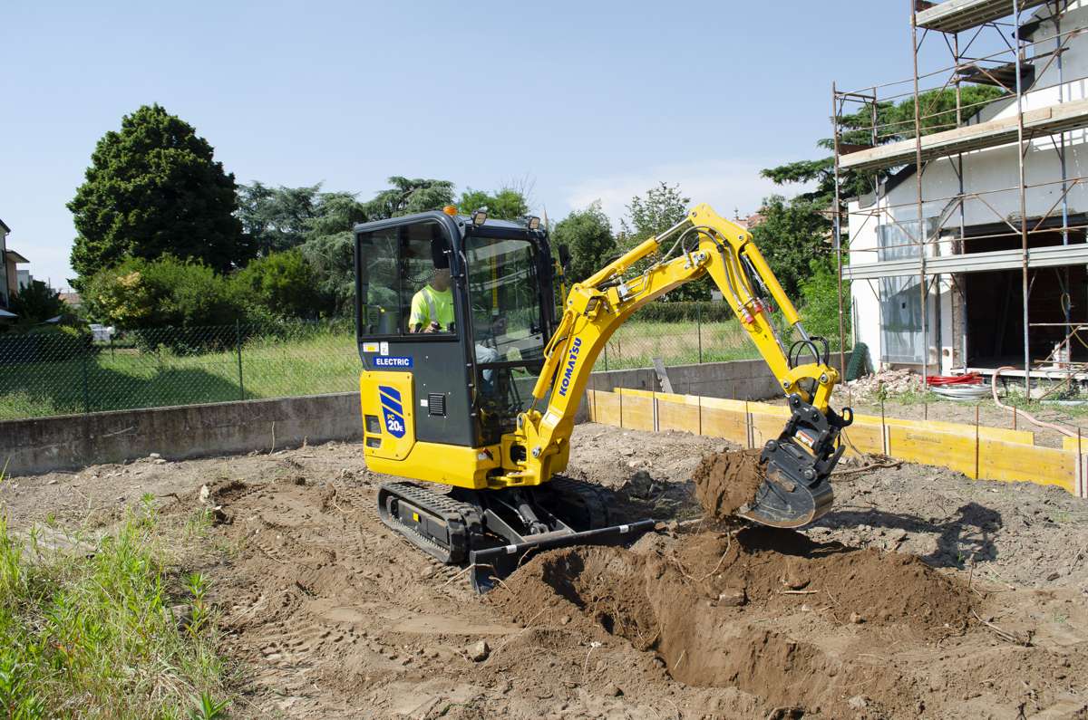 Komatsu's PC20E-6 Promises A New Era in Electric Mini Excavators