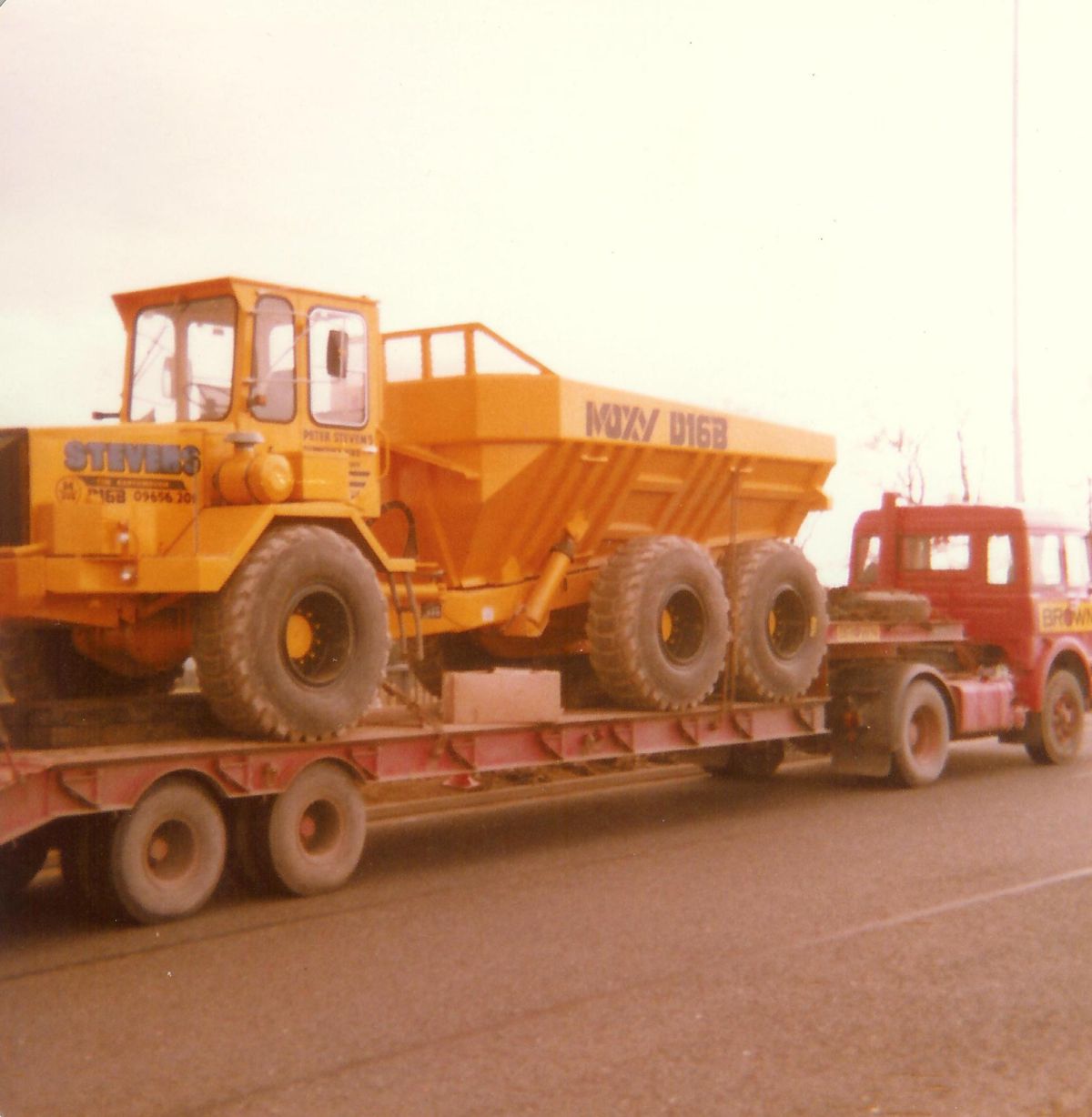 A Moxy D16B articulated hauler from the 1970s.