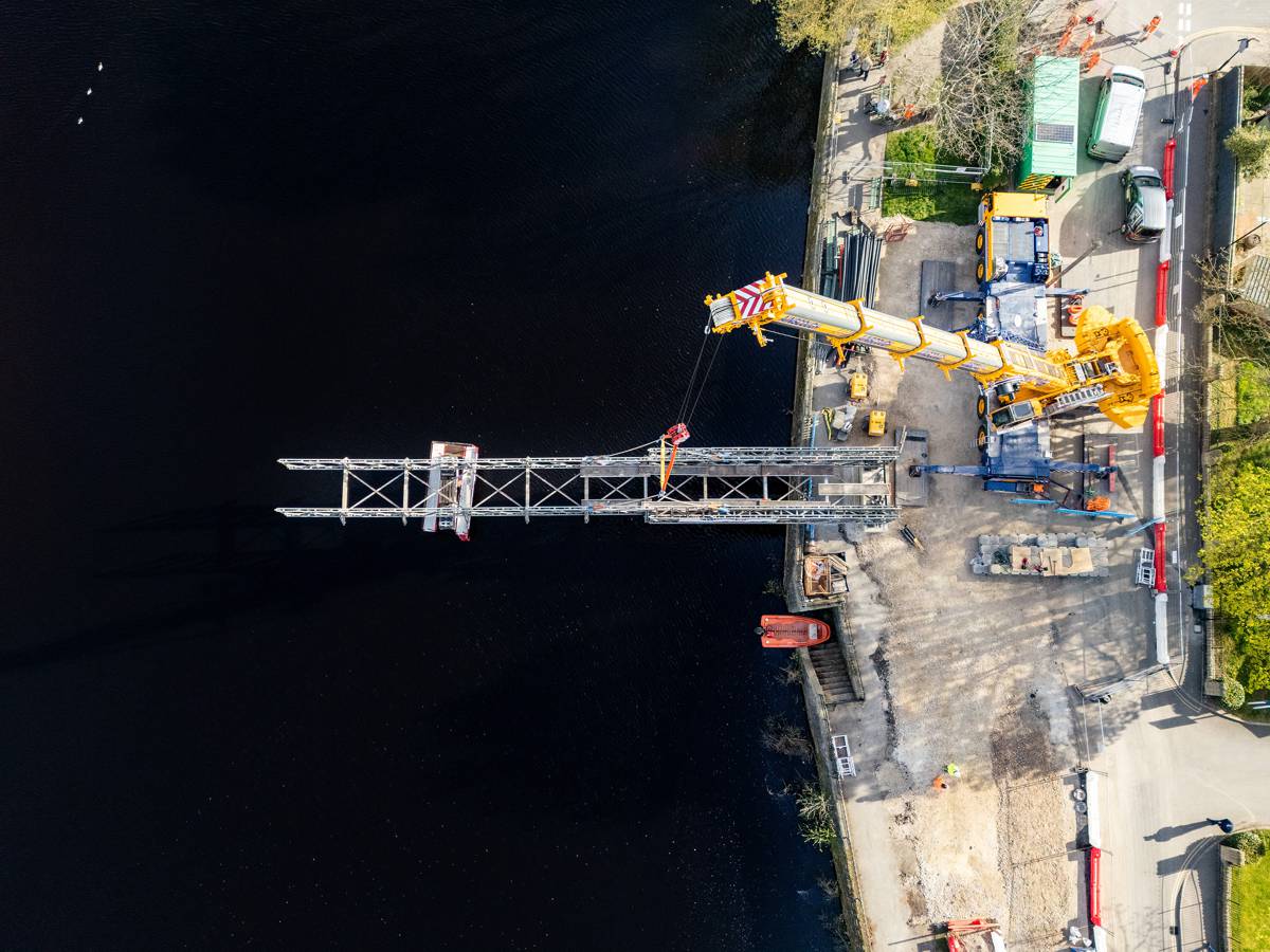 Temporary Bridge Keeps Otley Moving During Historic Footbridge Replacement