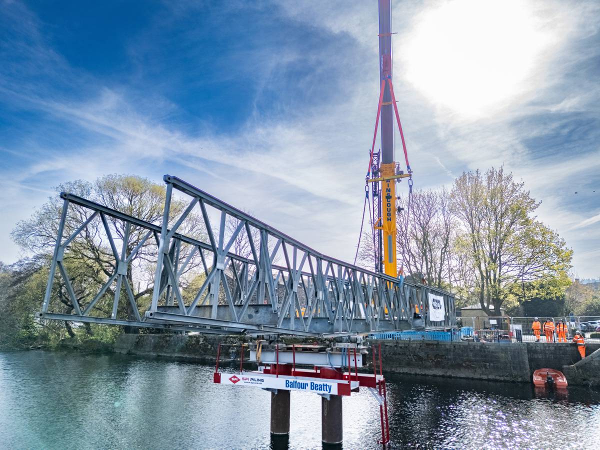 Temporary Bridge Keeps Otley Moving During Historic Footbridge Replacement
