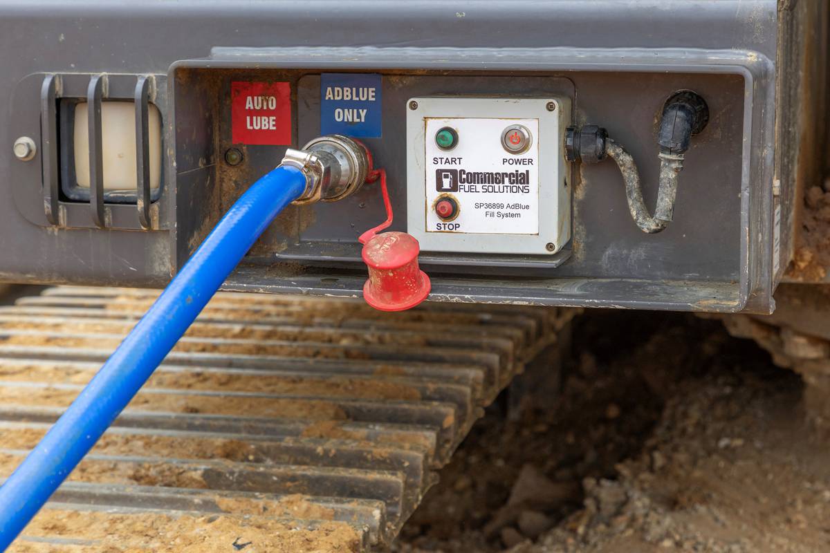 Ground-Level AdBlue Filling System Transforms Excavator Safety