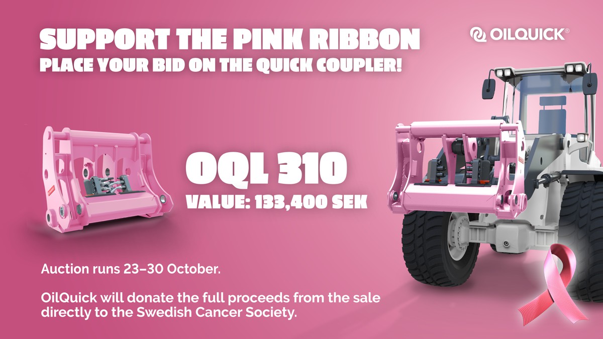 OilQuick Announces Pink Coupler Auction to help Fight Breast Cancer