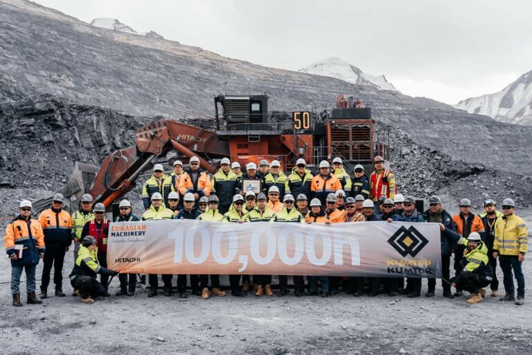 Hitachi’s EX3600-6 Excavator Hits 100,000-Hour Milestone at Kumtor Gold Mine