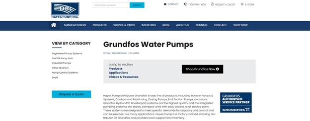 Where to find Grundfos Pumps