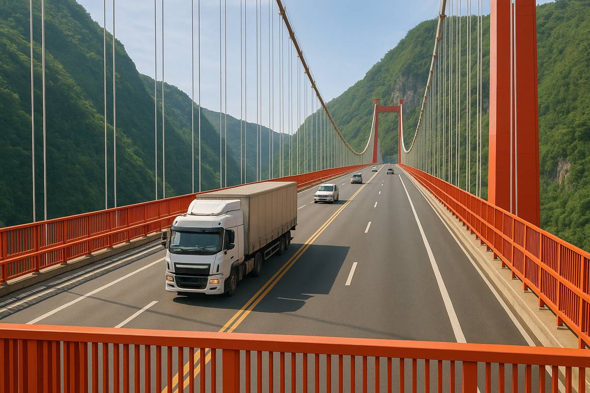 China's World Record Huajiang Grand Canyon Bridge Opens