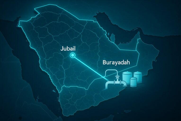 Saudi Water Transmission Network Links Saudi Regions with 587 km Pipeline