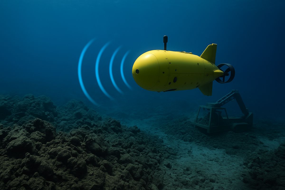 Acoustic Innovation Connecting Drones and Underwater Robots