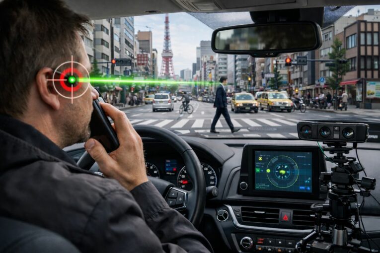 How Talking Slows Eye Movements Behind the Wheel