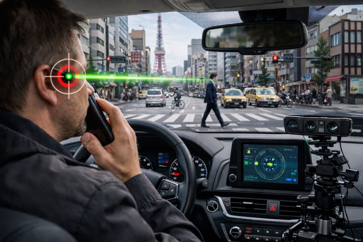 How Talking Slows Eye Movements Behind the Wheel