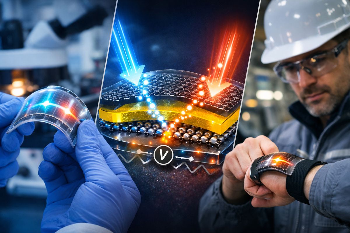 Electrically Tuneable Flexible Photodetectors for Smart Infrastructure