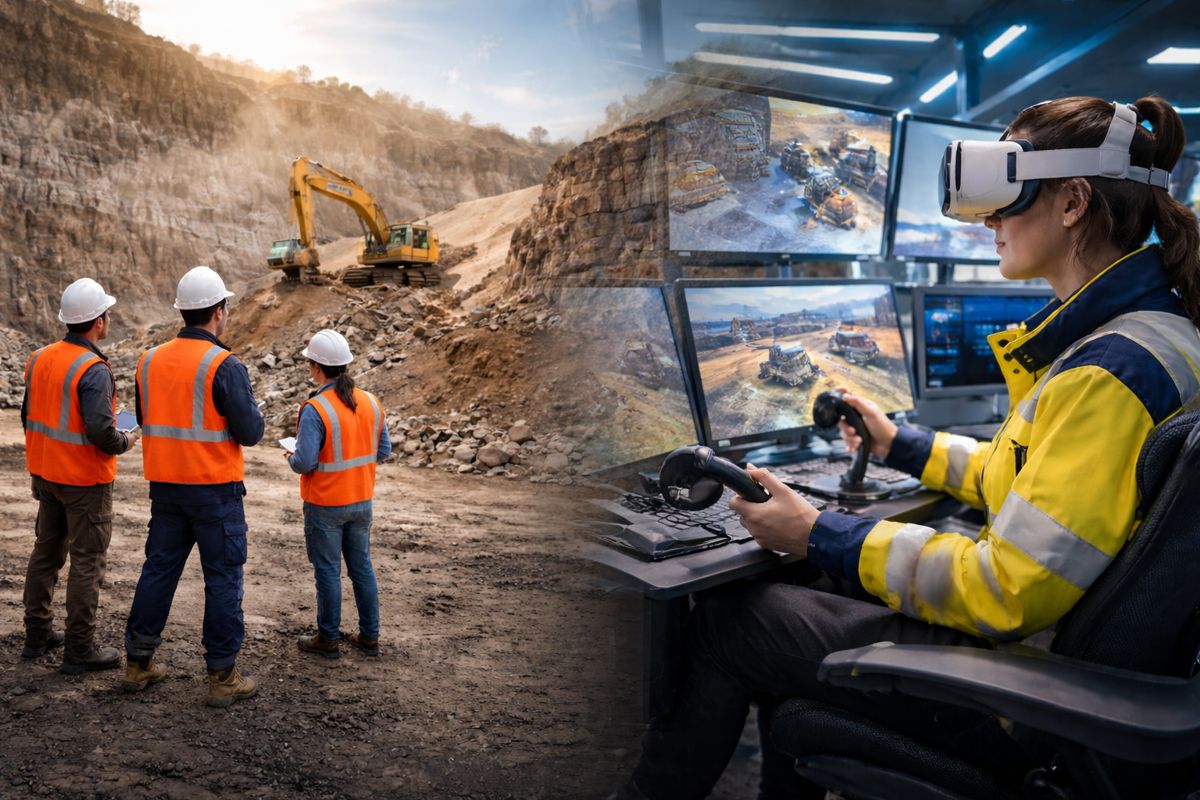 Evolving the Quarry and Mining Workforce From the Rockface to Cyberspace