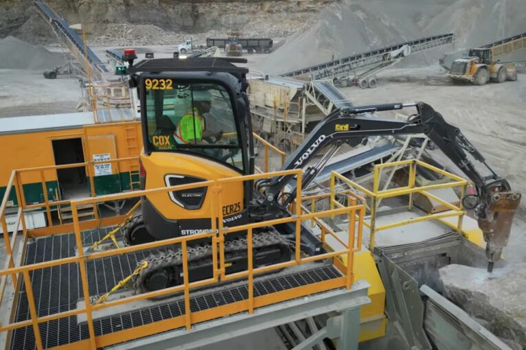 Electric Excavators Finding Their Place in Harsh Quarry Environments