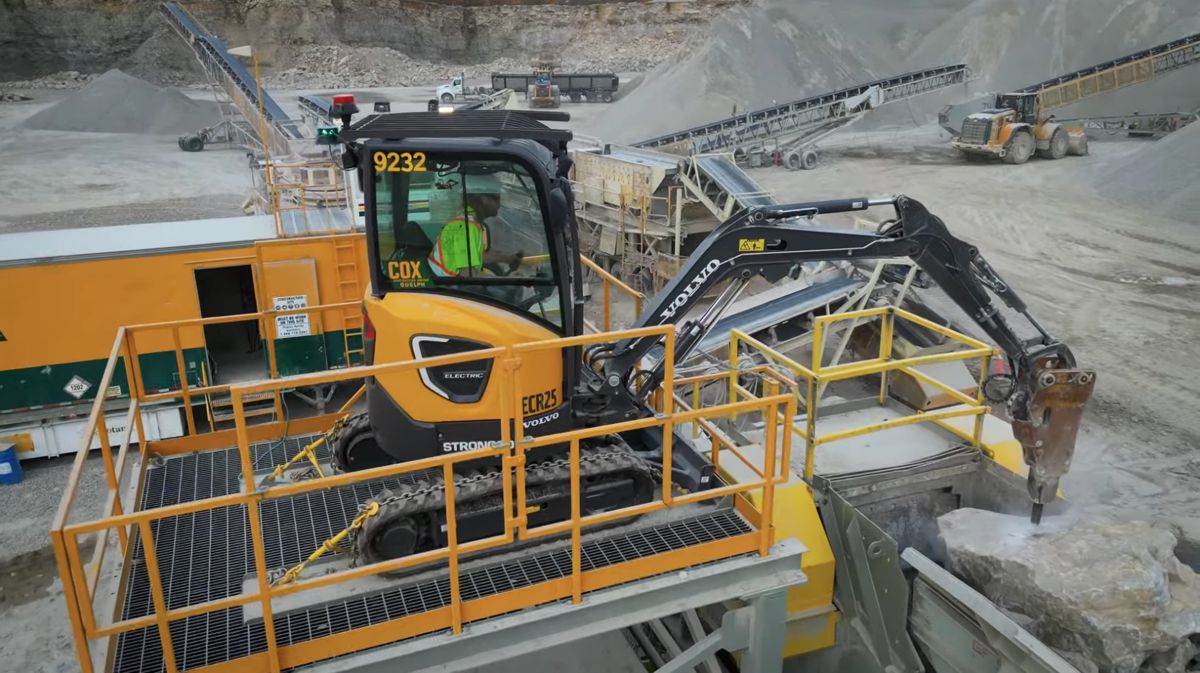 Electric Excavators Finding Their Place in Harsh Quarry Environments