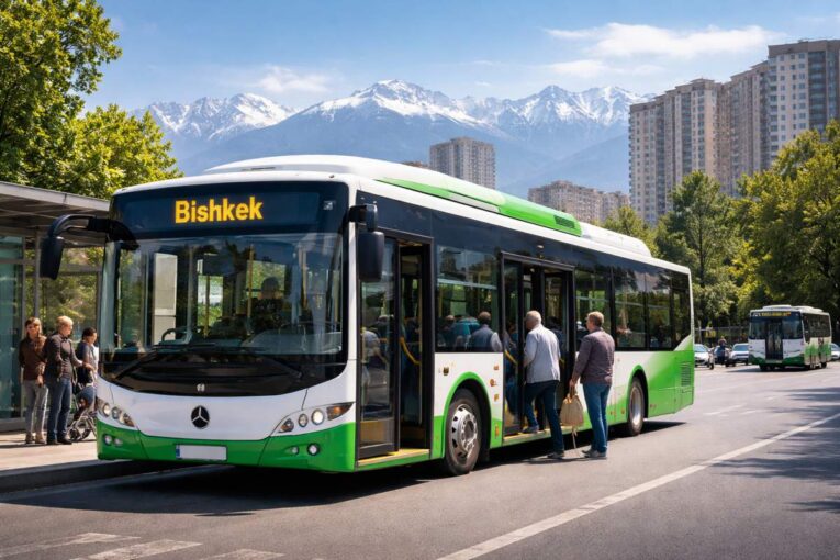 Bishkek moves Towards Cleaner Mobility with new CNG Bus Fleet