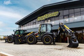 Tru7 Group Celebrates With Custom JCB Backhoe Loader and Telehandler
