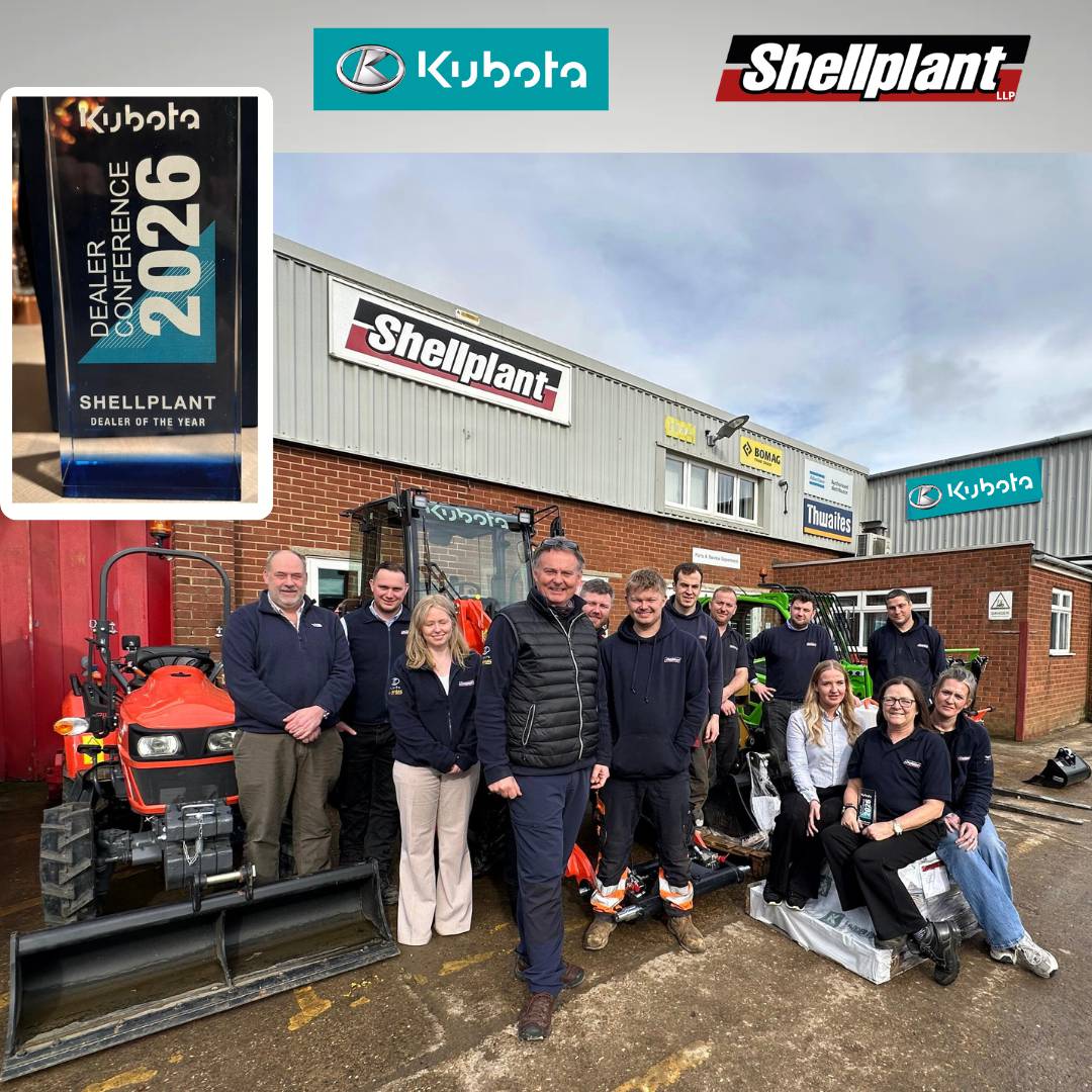 Shellplant Earns Kubota Dealer of the Year Recognition