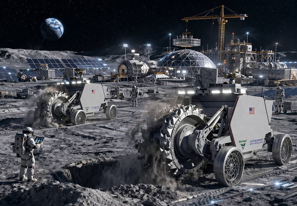 Building the Moon From the Ground Up With Autonomous Machines
